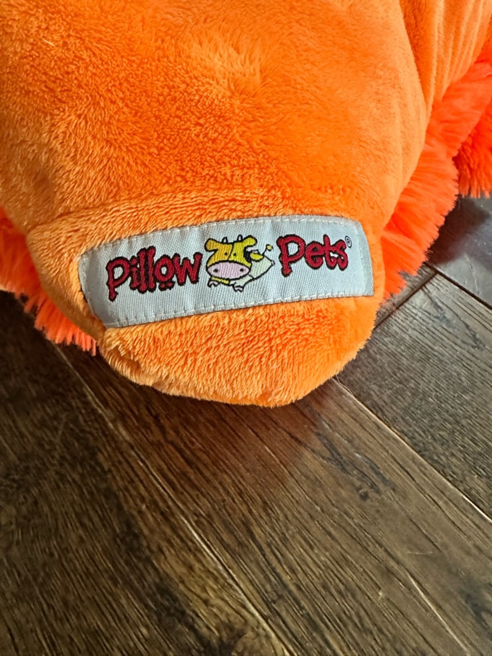 Rare Retired 2012 Pillow Pets Neonz Orange Shaggy Dog - Picture 7 of 10